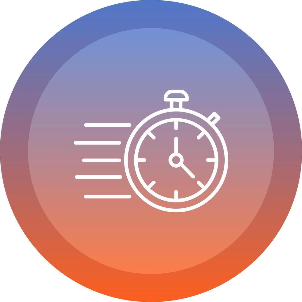 Fast Time icon. colored outline icon style. vector