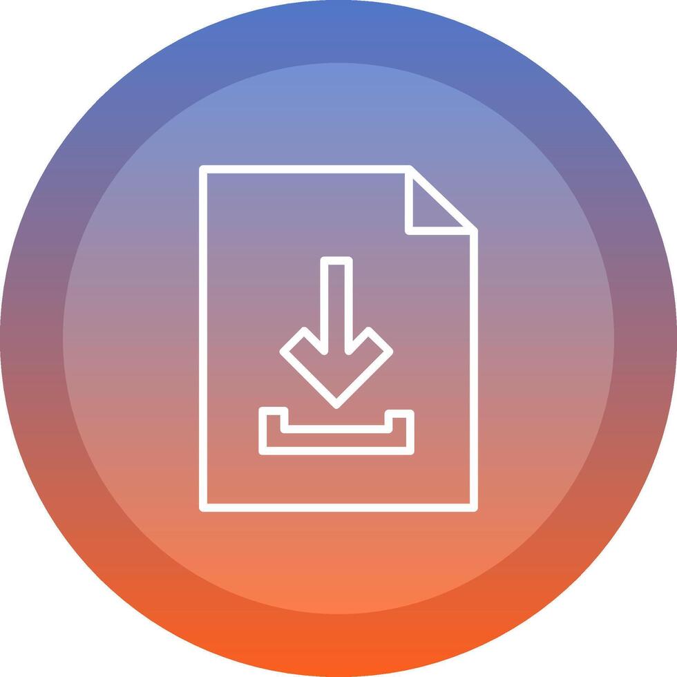 Download File Icon Design vector