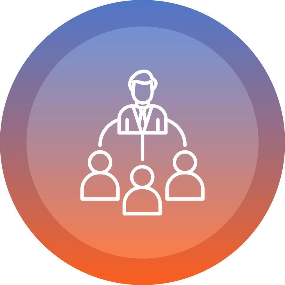 Delegate Icon Design vector