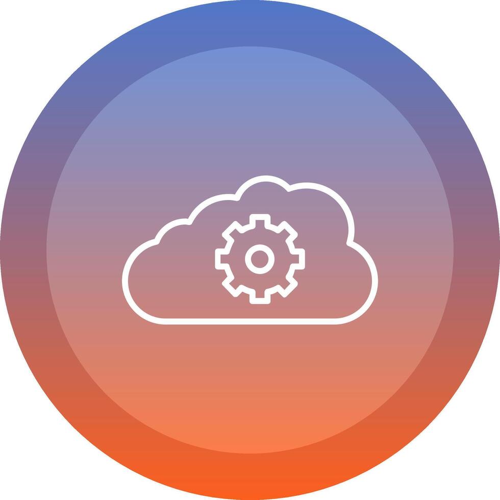 Cloud Storage Icon Design vector