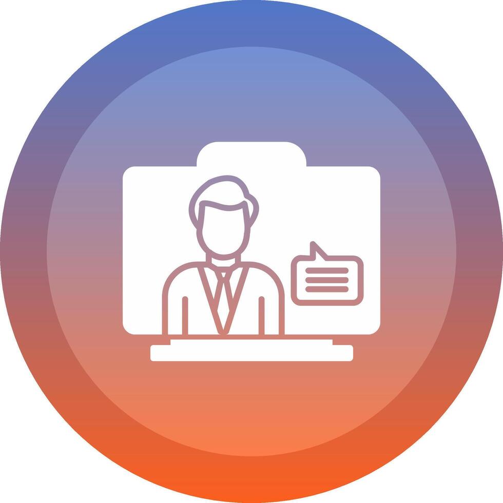 Virtual Assistant icon. colored outline icon style. vector