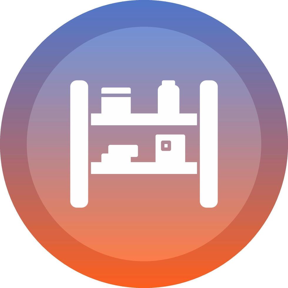 Shelves icon. colored outline icon style. vector