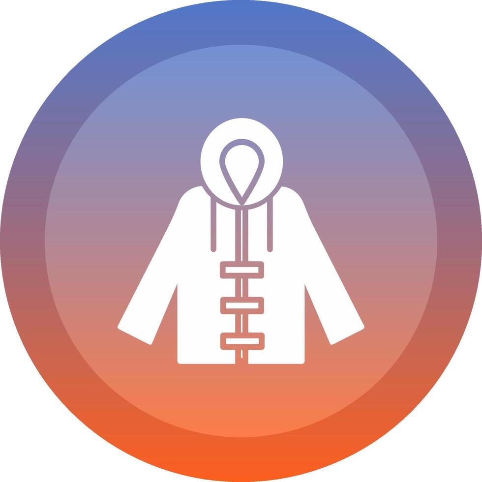 Raincoat Icon Design vector