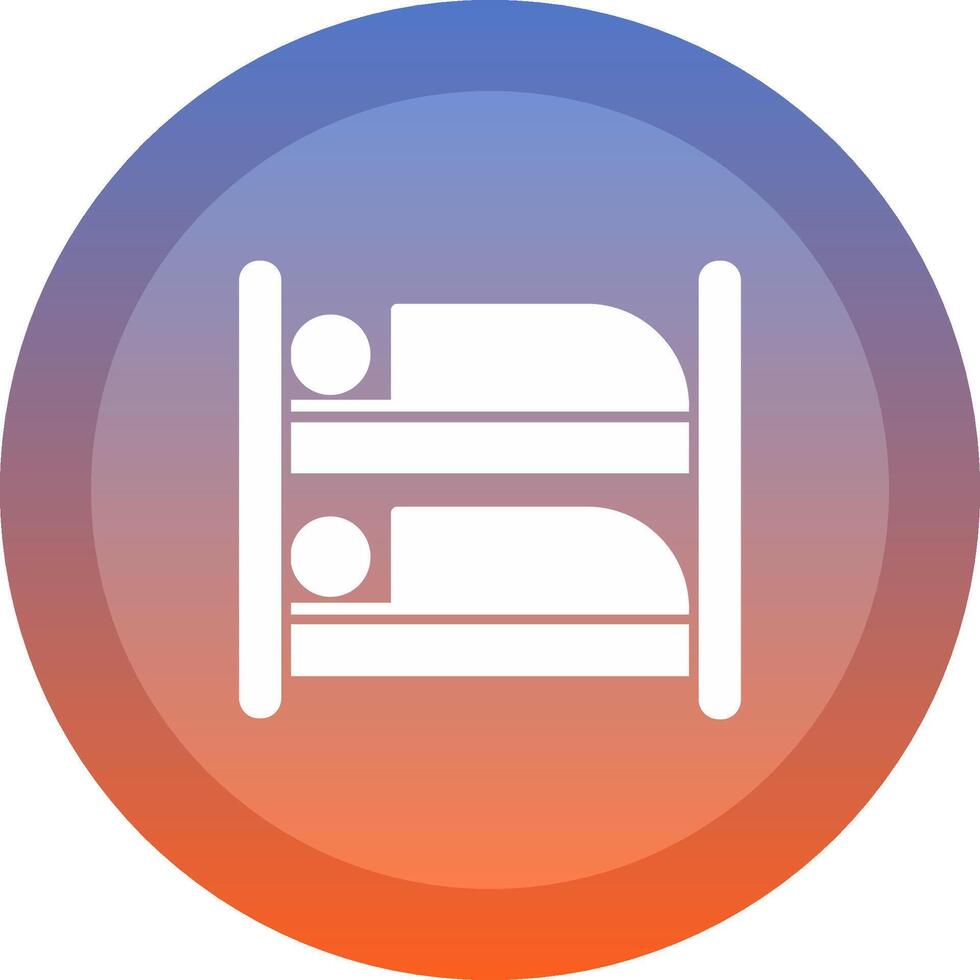 Bunk Bed Icon Design vector