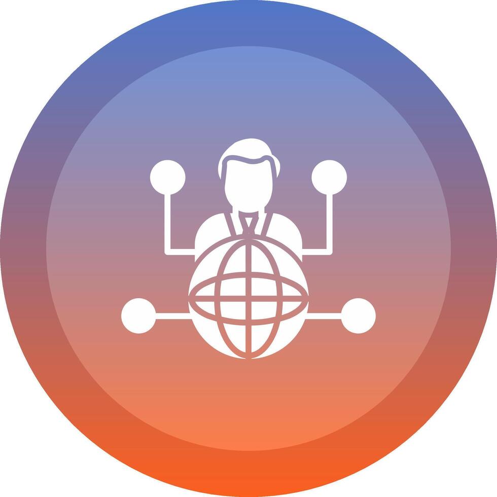 Outsource icon. colored outline icon style. vector