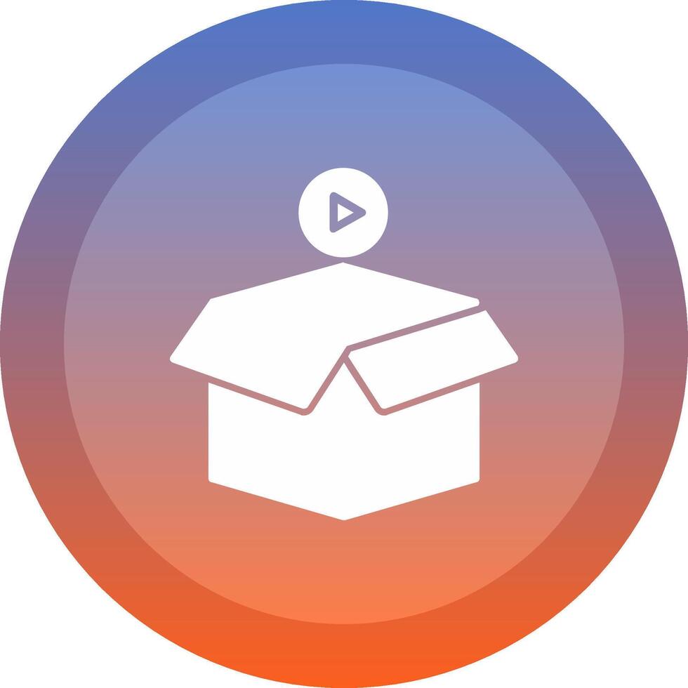 Package icon. colored outline icon style. vector