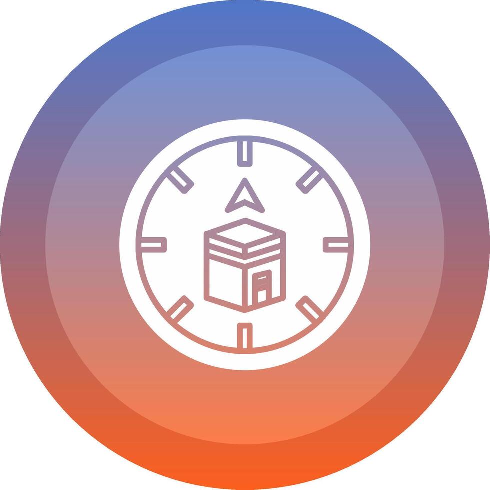Qibla Icon Design vector