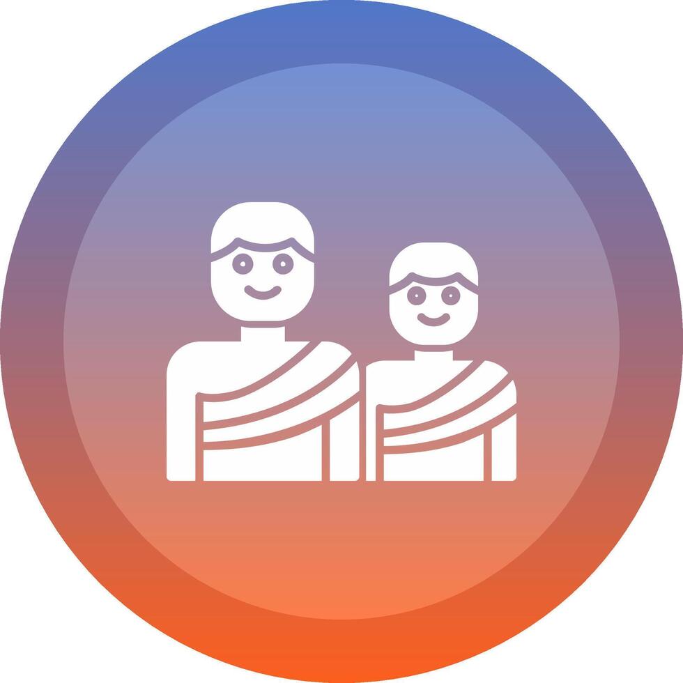 Pilgrims Icon Design vector
