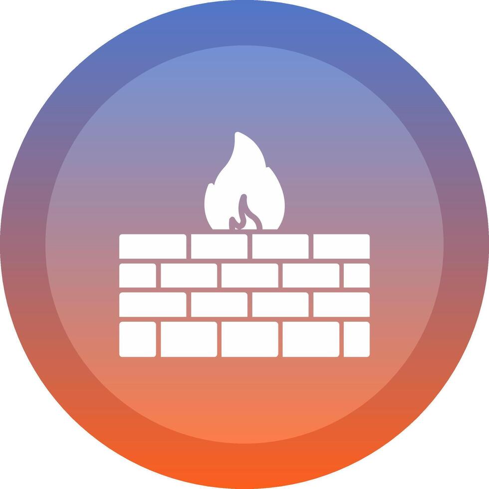 Firewall Icon Design vector