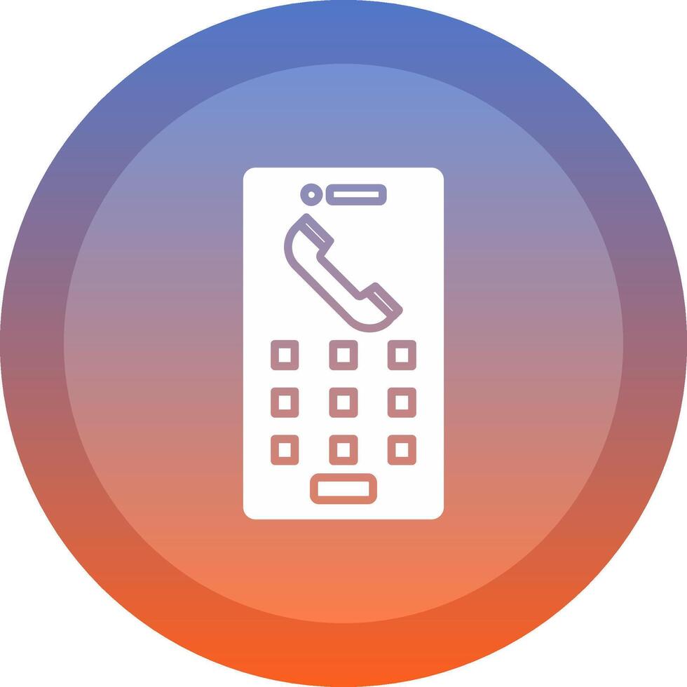 Keypad icon. colored outline icon style. vector