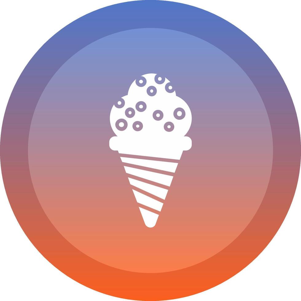 Ice Cream Cone Icon Design vector