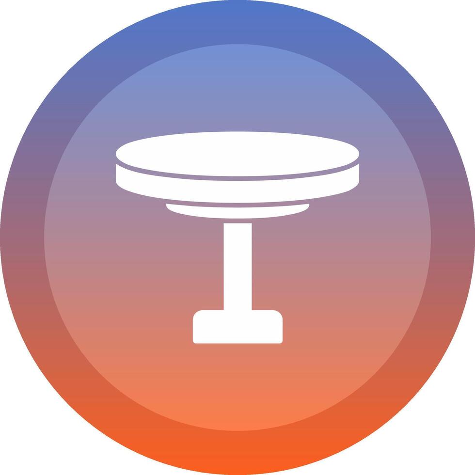 Round Table Icon Design vector