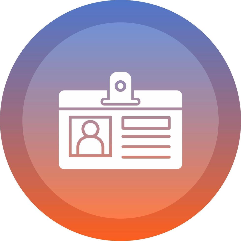 Identification Card Icon Design vector