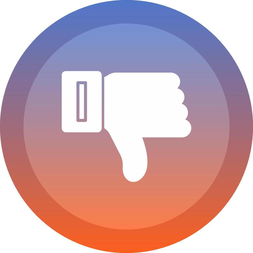 Dislike icon. colored outline icon style. vector