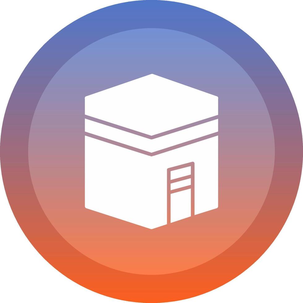 Kaaba Icon Design vector