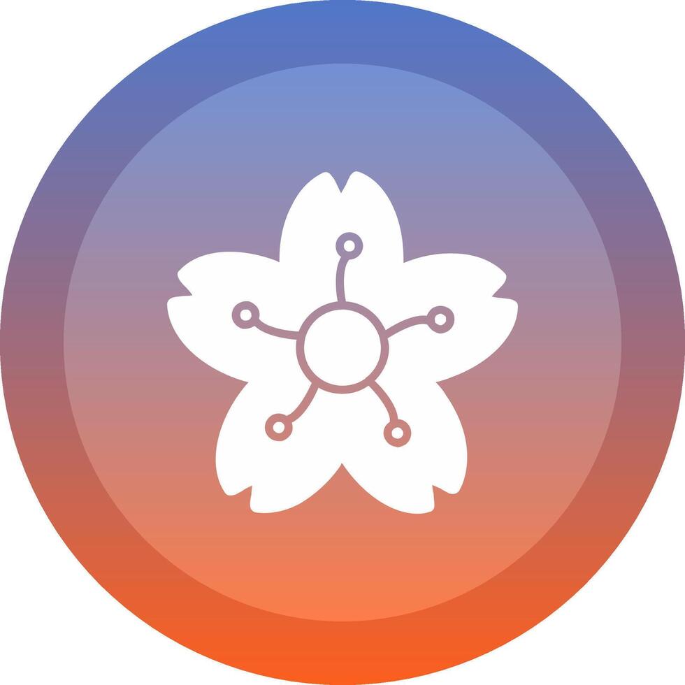 Cherry Blossom Icon Design vector