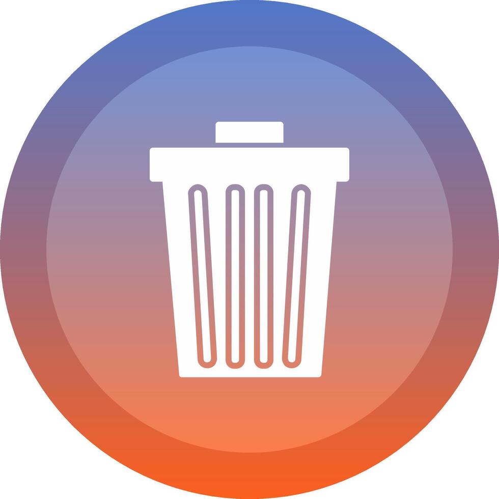 Dustbin Icon Design vector
