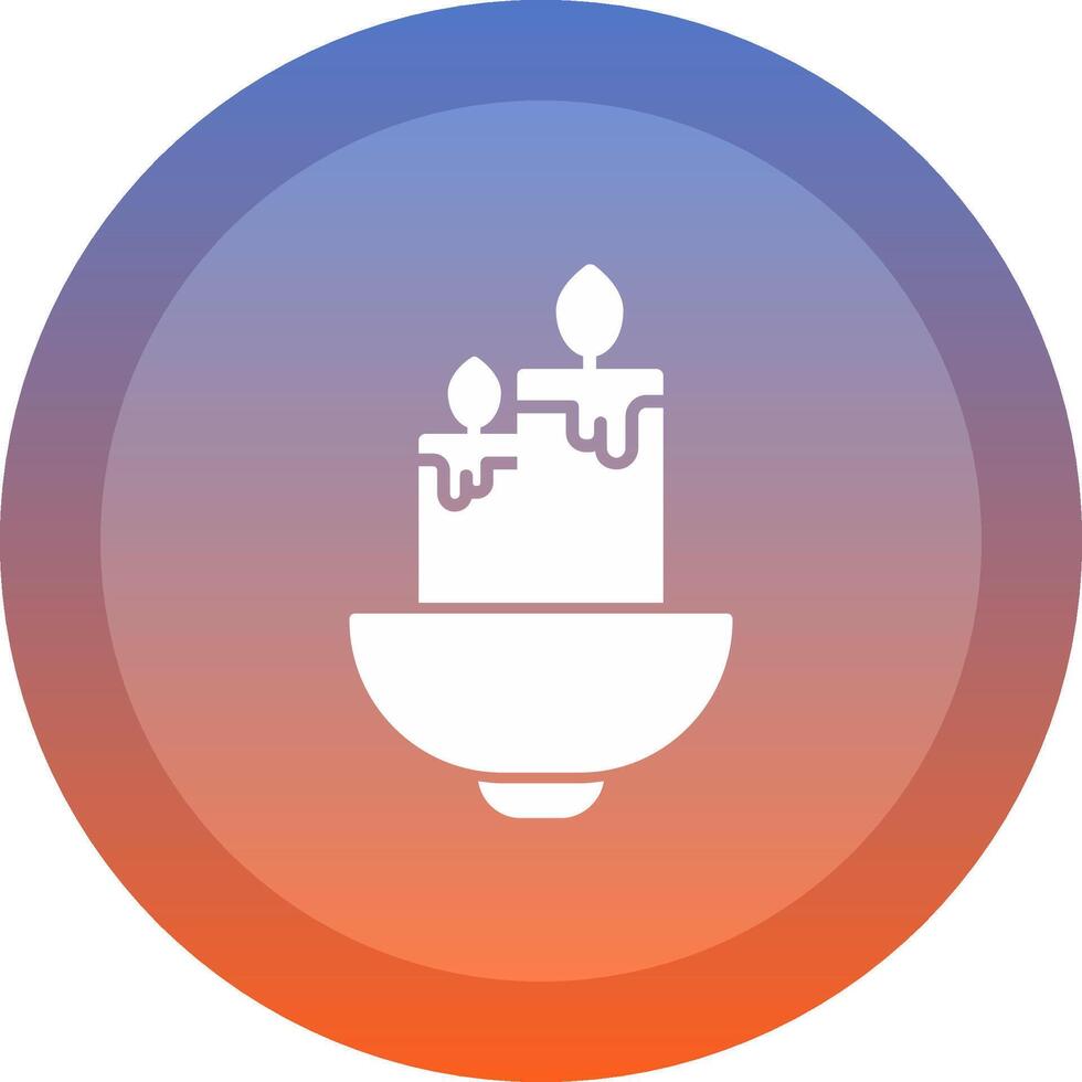 Candles icon. colored outline icon style. vector