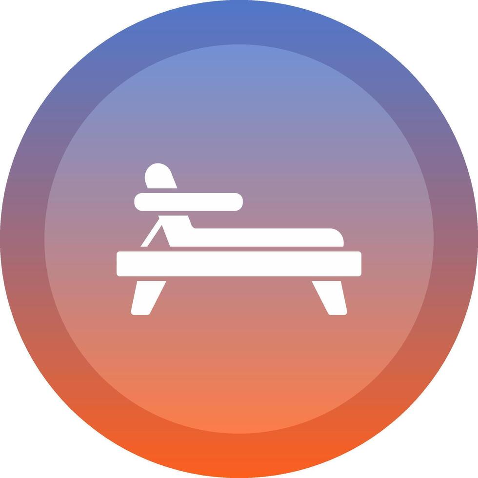 Deck Chair icon. colored outline icon style. vector