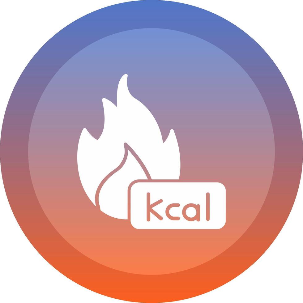 Calories icon. colored outline icon style. vector