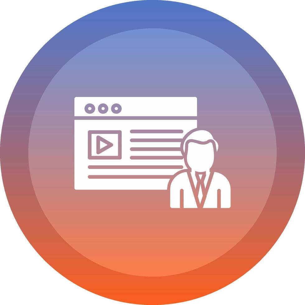Content Creator Icon Design vector