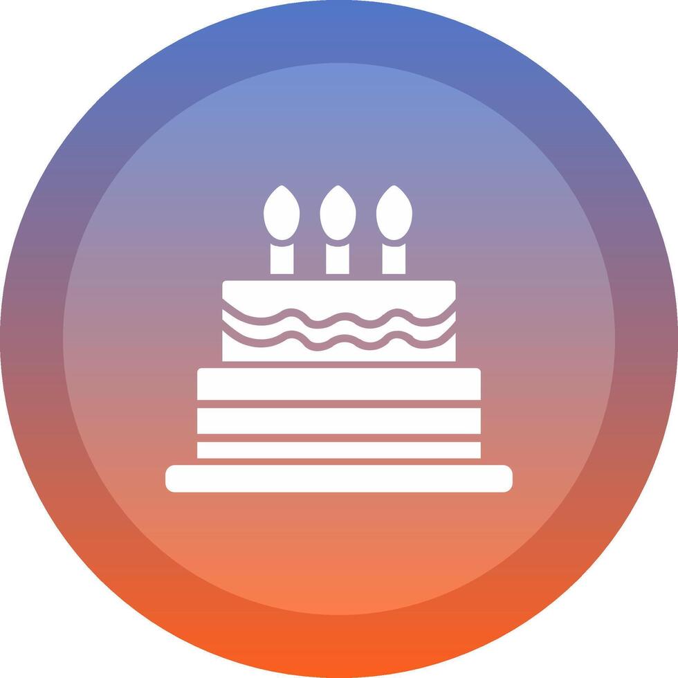 Cake icon. colored outline icon style. vector