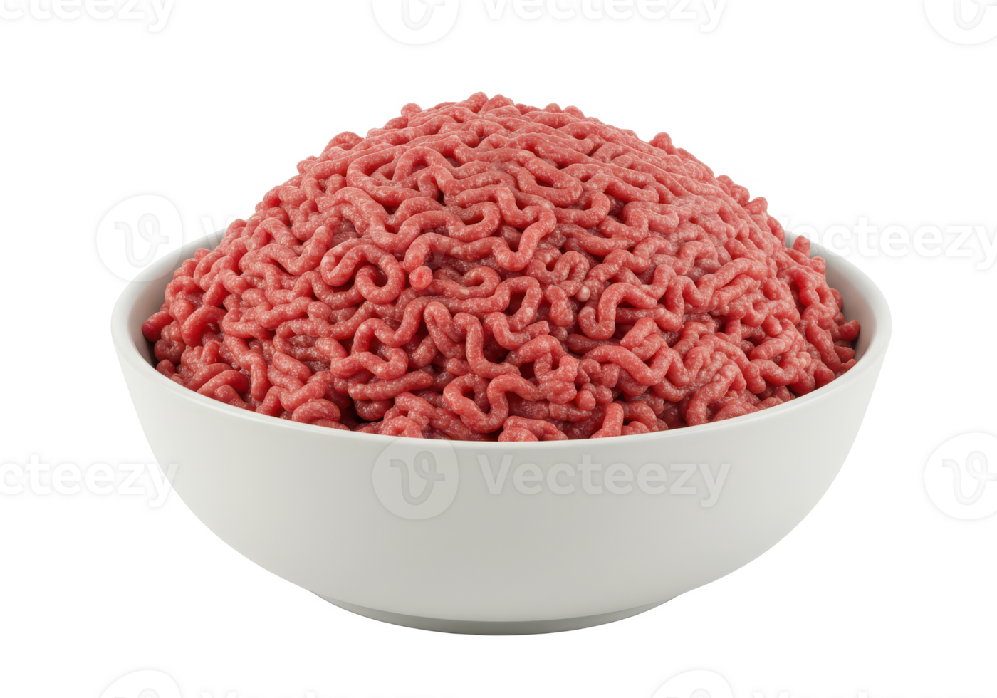 Raw beef meal in bowl png