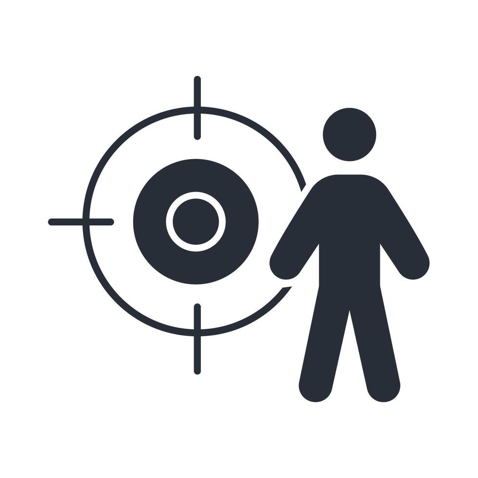 aim black icon vector