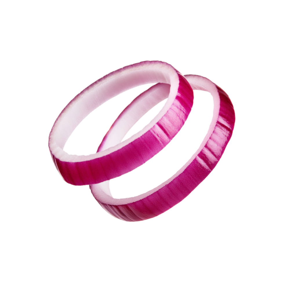 Onion rings on transparent background png