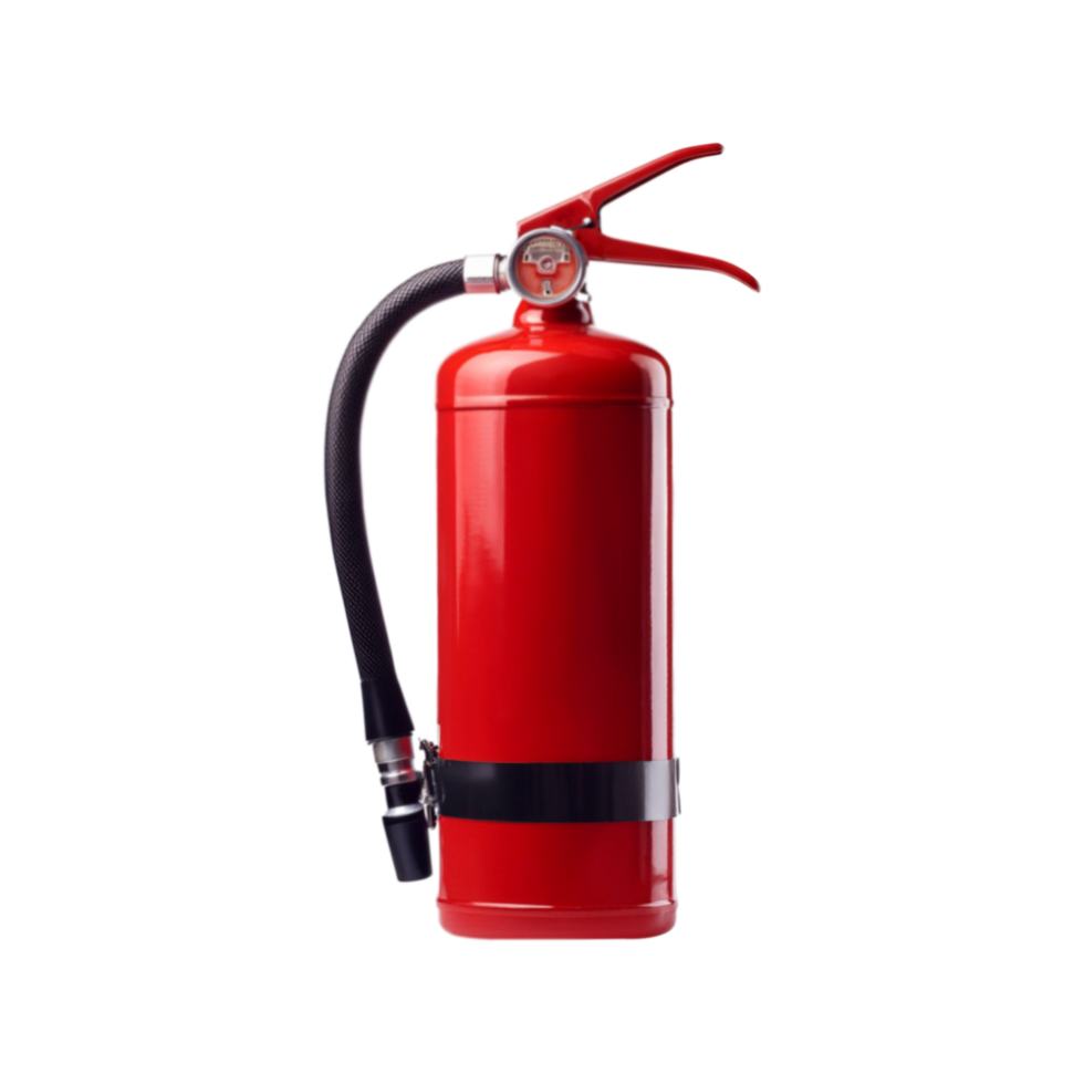 Fire extinguisher on transparent background png