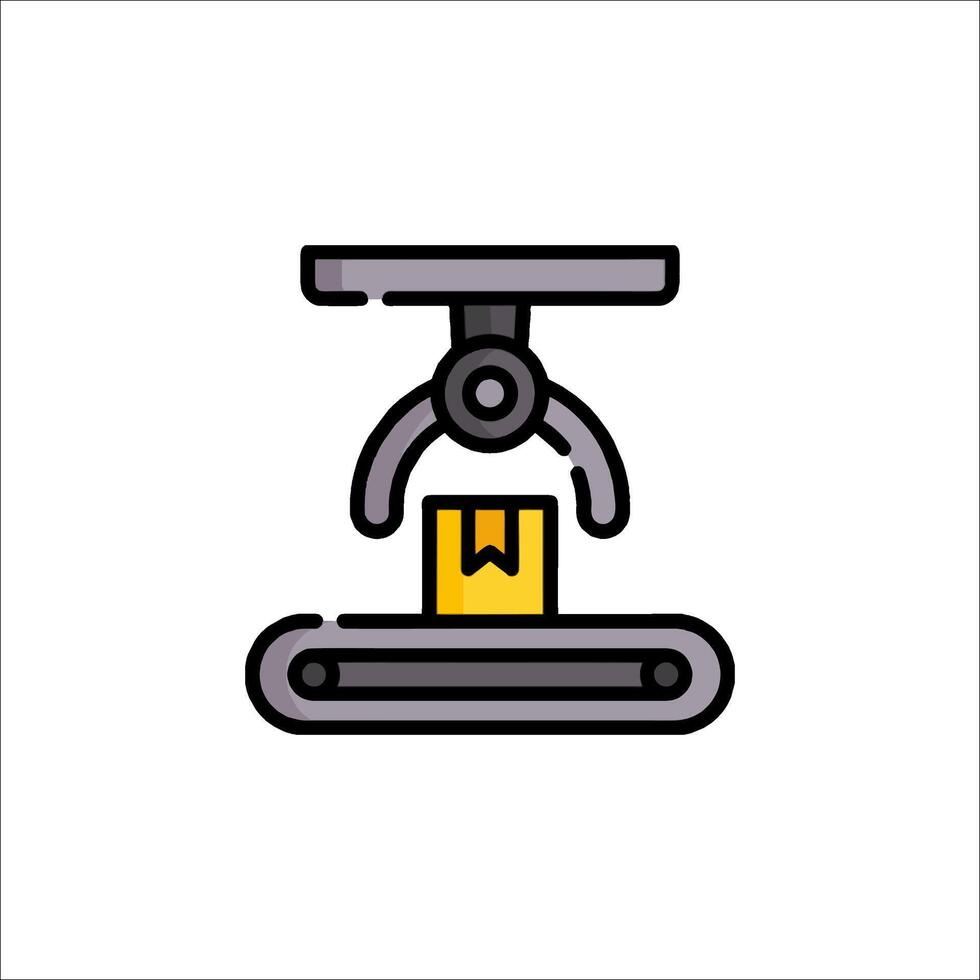 A coffee machine with a coffee cup on top vector