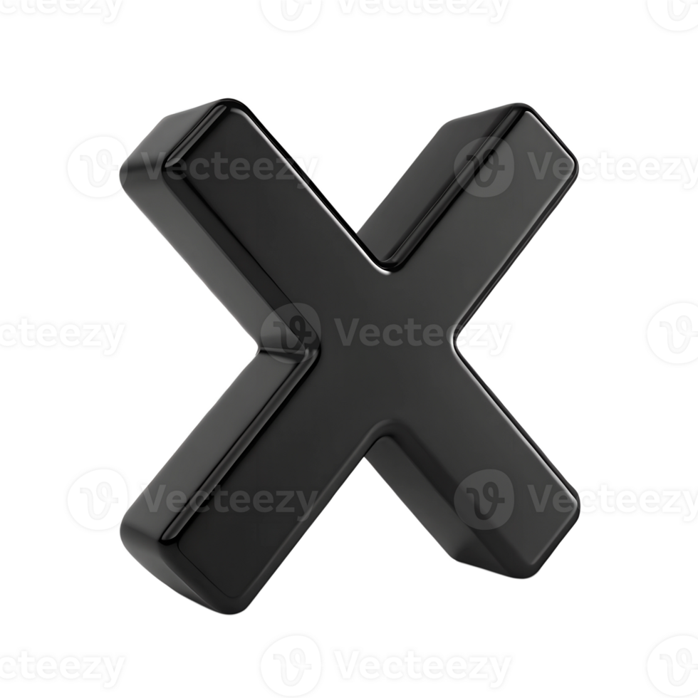 3d black cross sign png