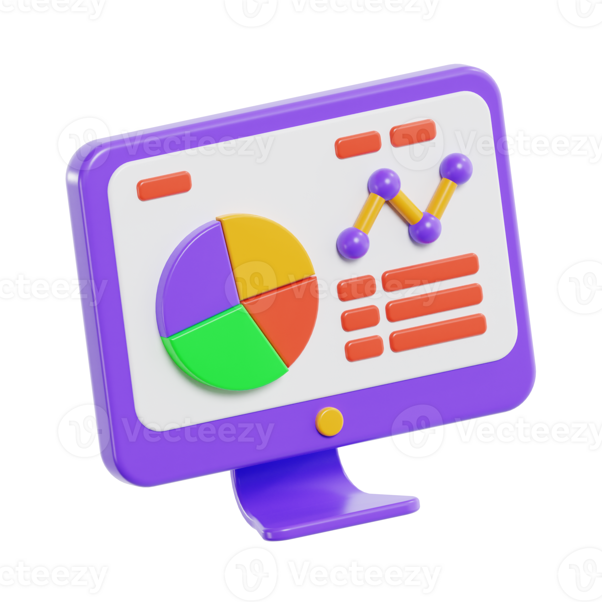 3d data visualization icon chart and graph ui 55825436 png