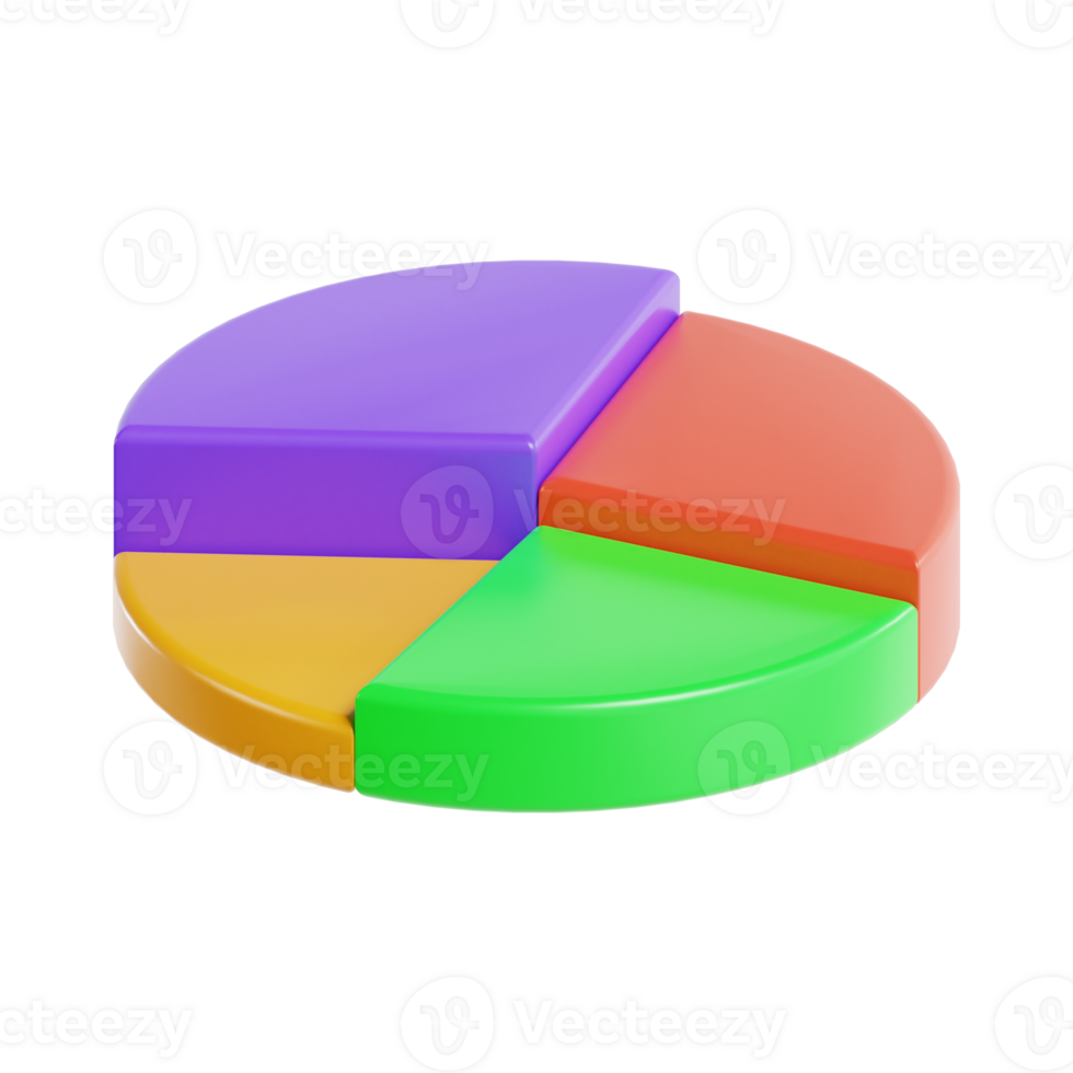 Colorful 3D Data Chart, Finance and Marketing png