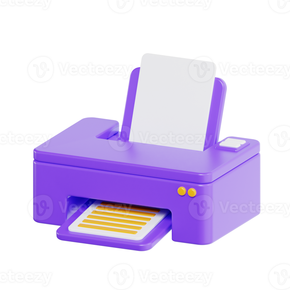 Document Printing 3D Icon, Office and Workflow png