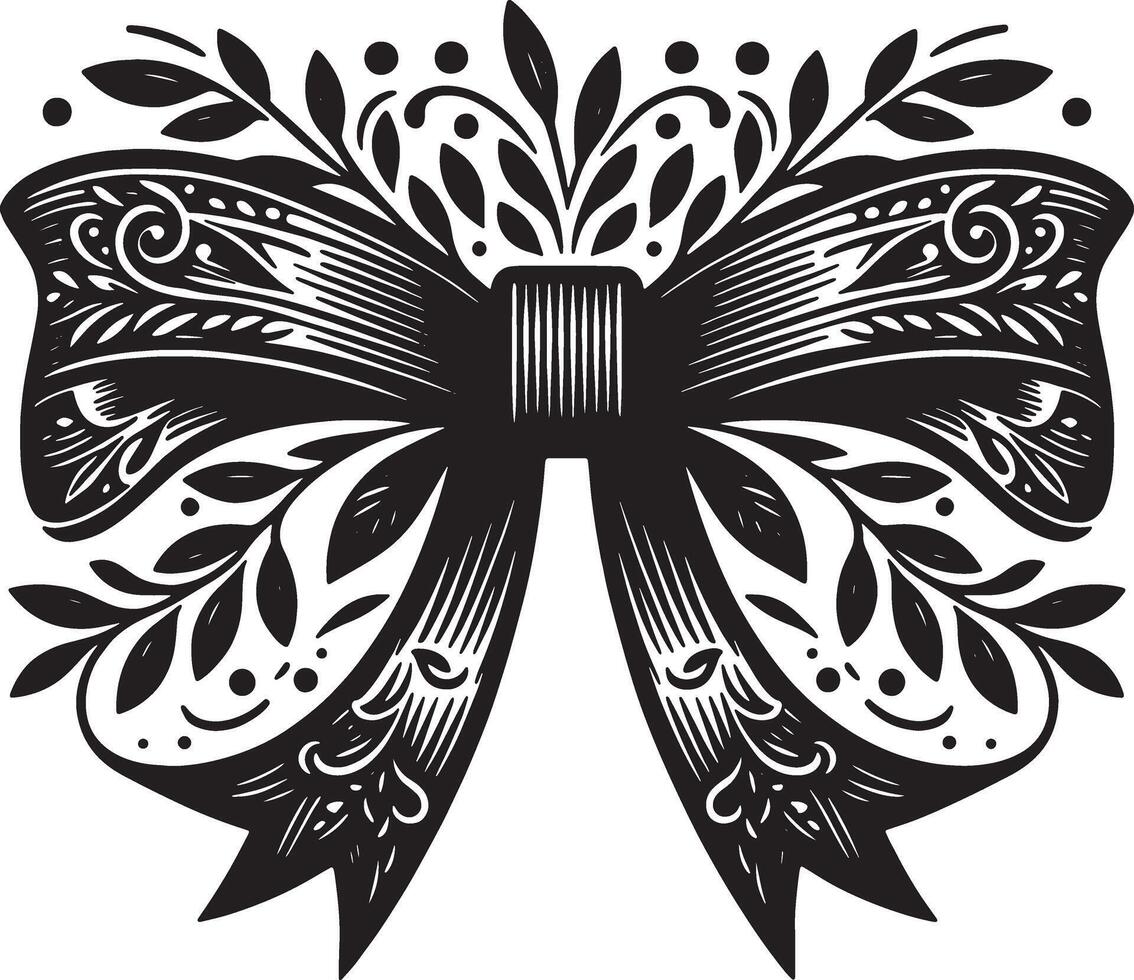 Timeless Bow Ribbon Artwork with Clean vector