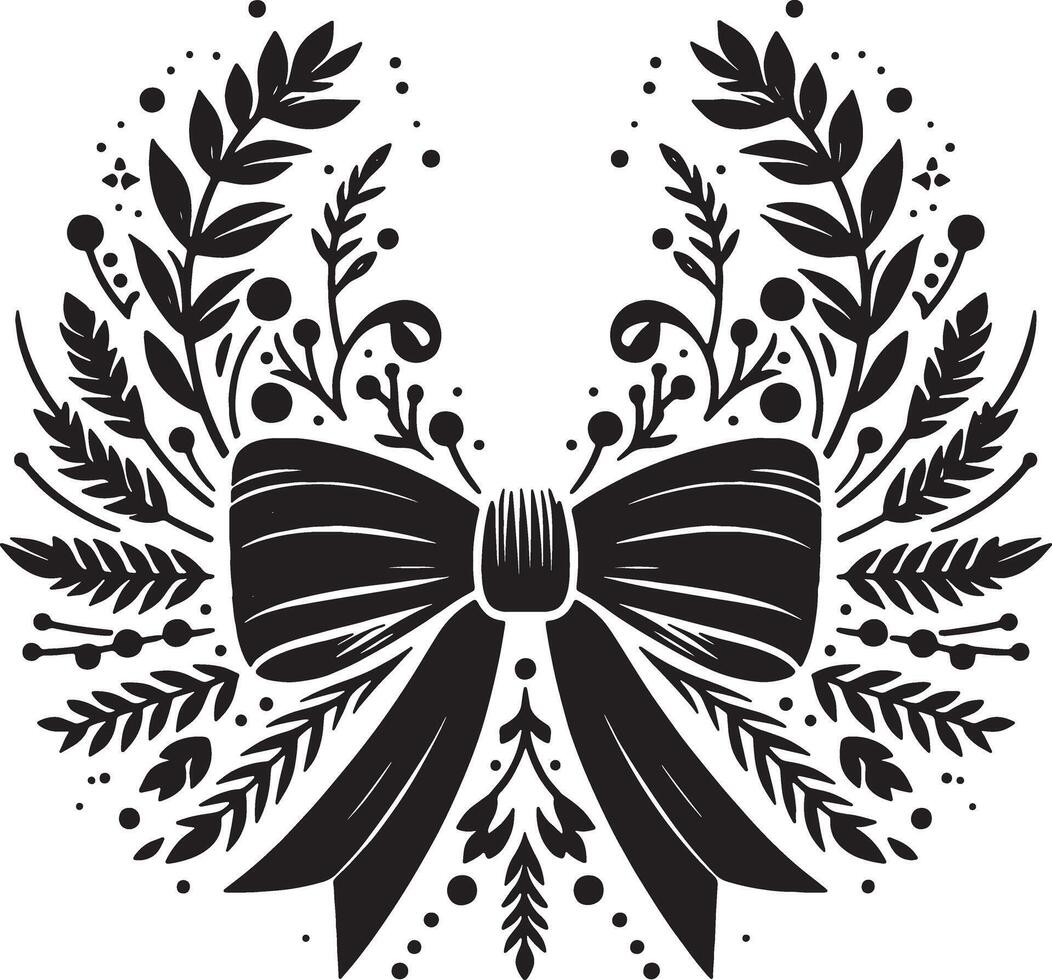 Chic and Stylish Bow Ribbon Illustration for Design Projects vector