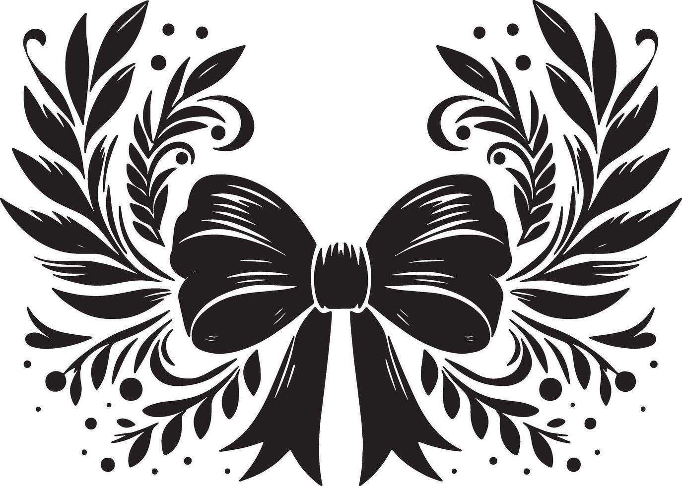 Bow Ribbon Illustration for Design Projects vector