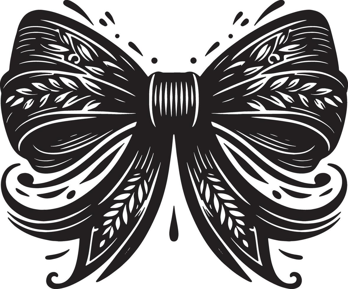 Timeless Bow Ribbon Symbol with Minimalist Look vector
