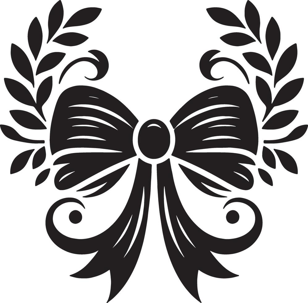 Minimal Bow Ribbon for Elegant Designs vector