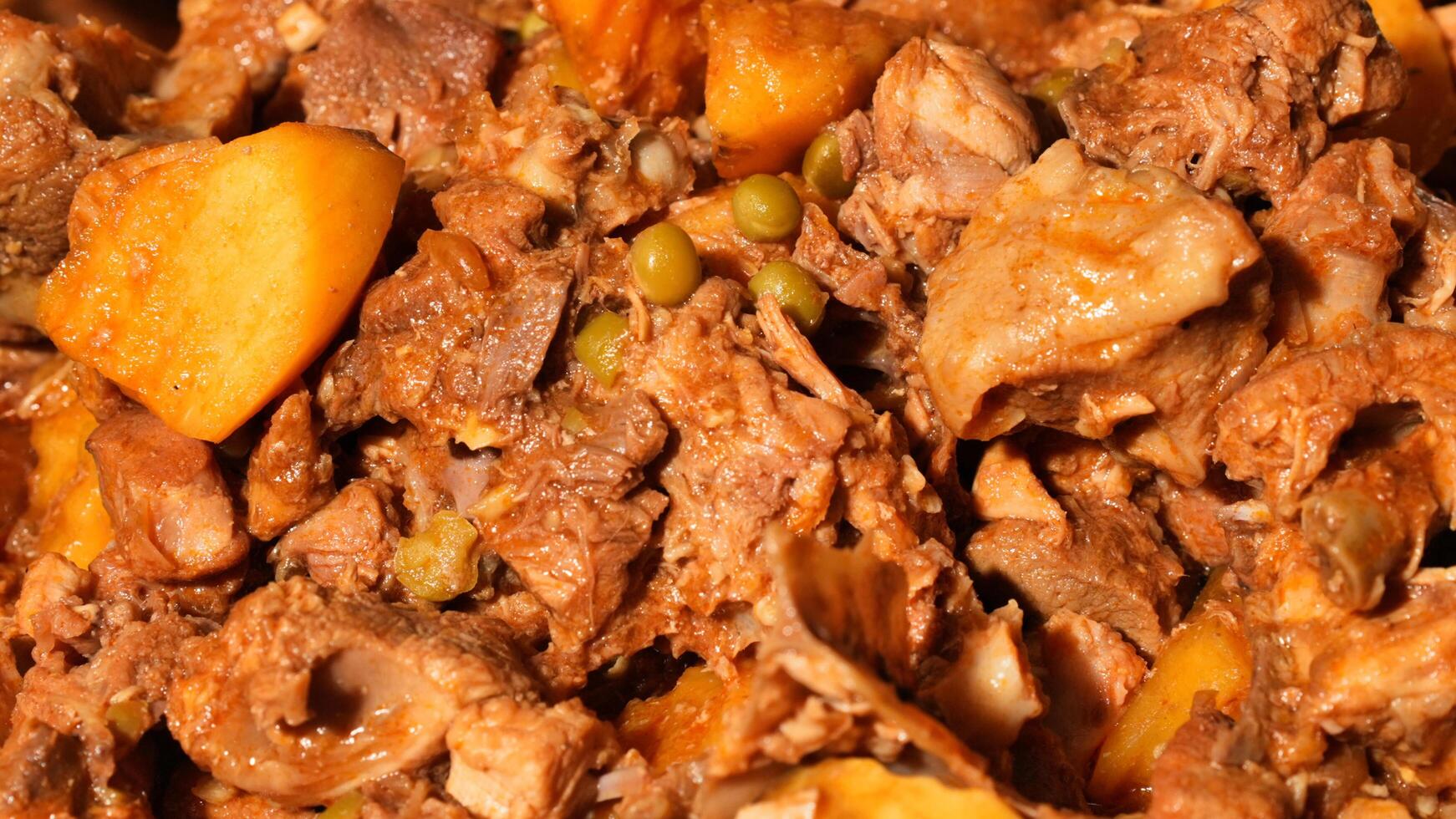 filipino style stewed pork photo