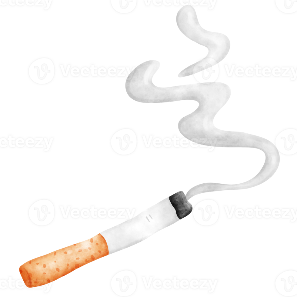 Cigarette with smoke png