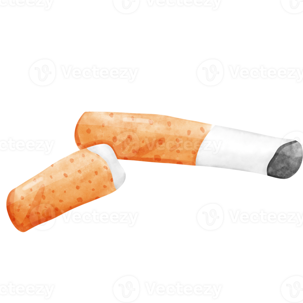 Used Cigarettes watercolor png
