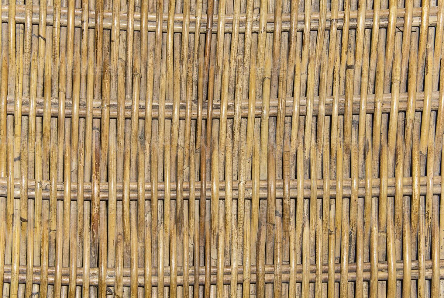 Wicker rattan texture with vertical twigs position photo