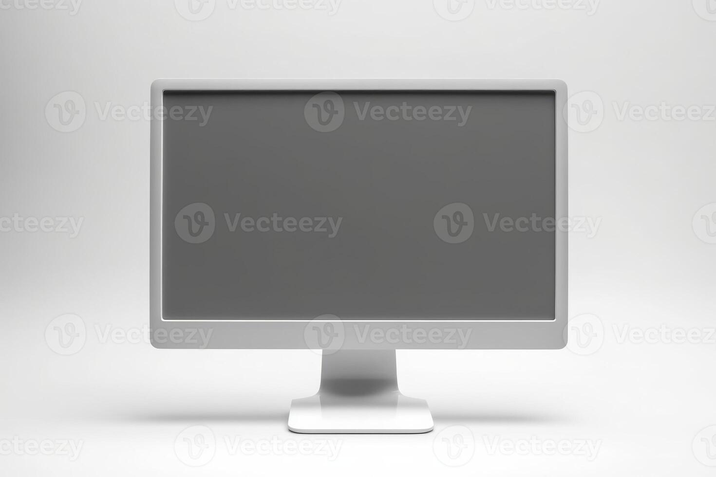 Mockup template for black tablet PC. Isometric style view. Empty screen. photo