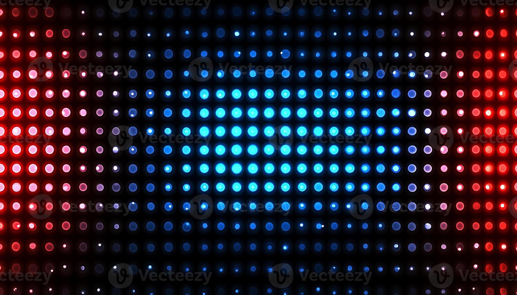 vibrant abstract background featuring a gradient pattern of blue and red dots on a dark backdrop. photo
