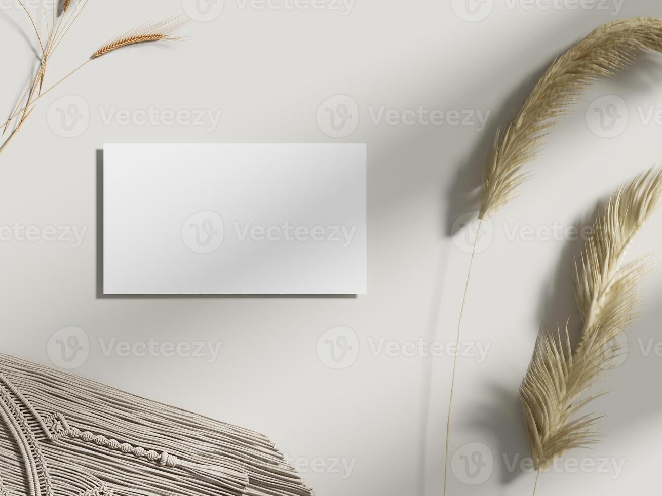 Premium Business Card Mockup with Elegant Style photo