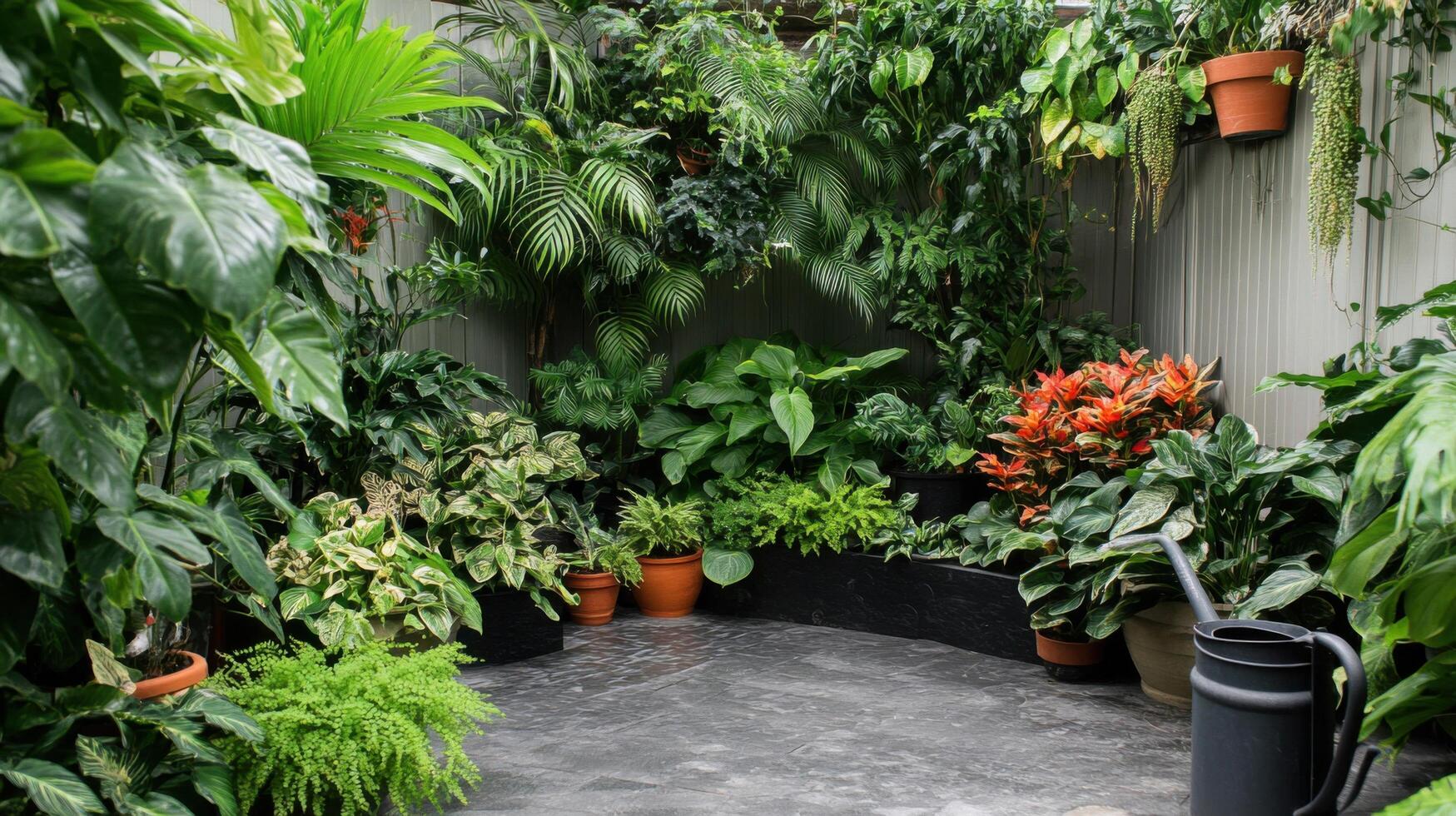 Lush Indoor Plant Display photo