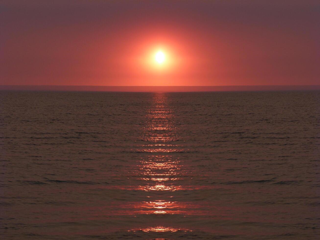 Red Ocean Sunset photo