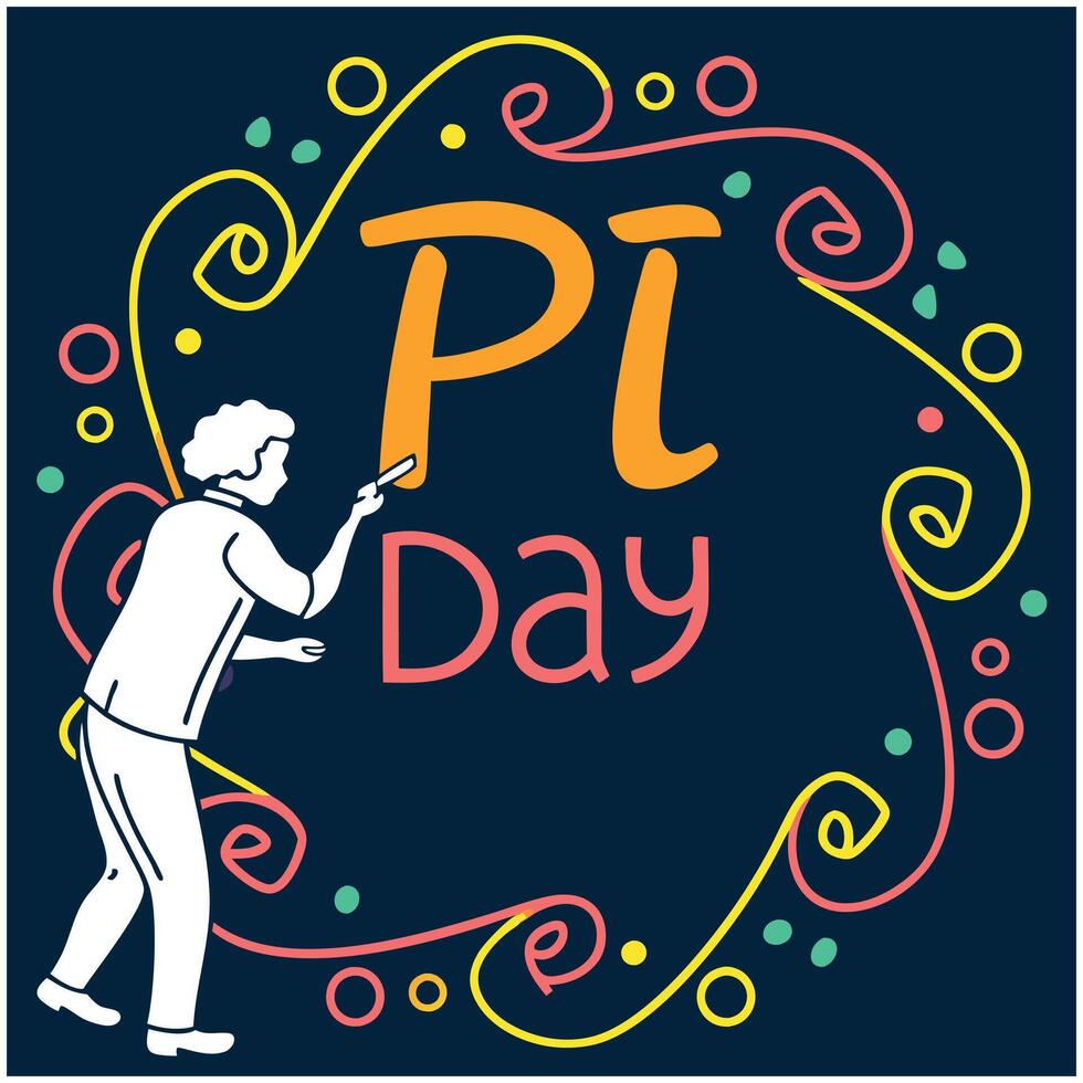 Science T-Shirt - Pi Day Graphic Tee for Science Enthusiasts vector